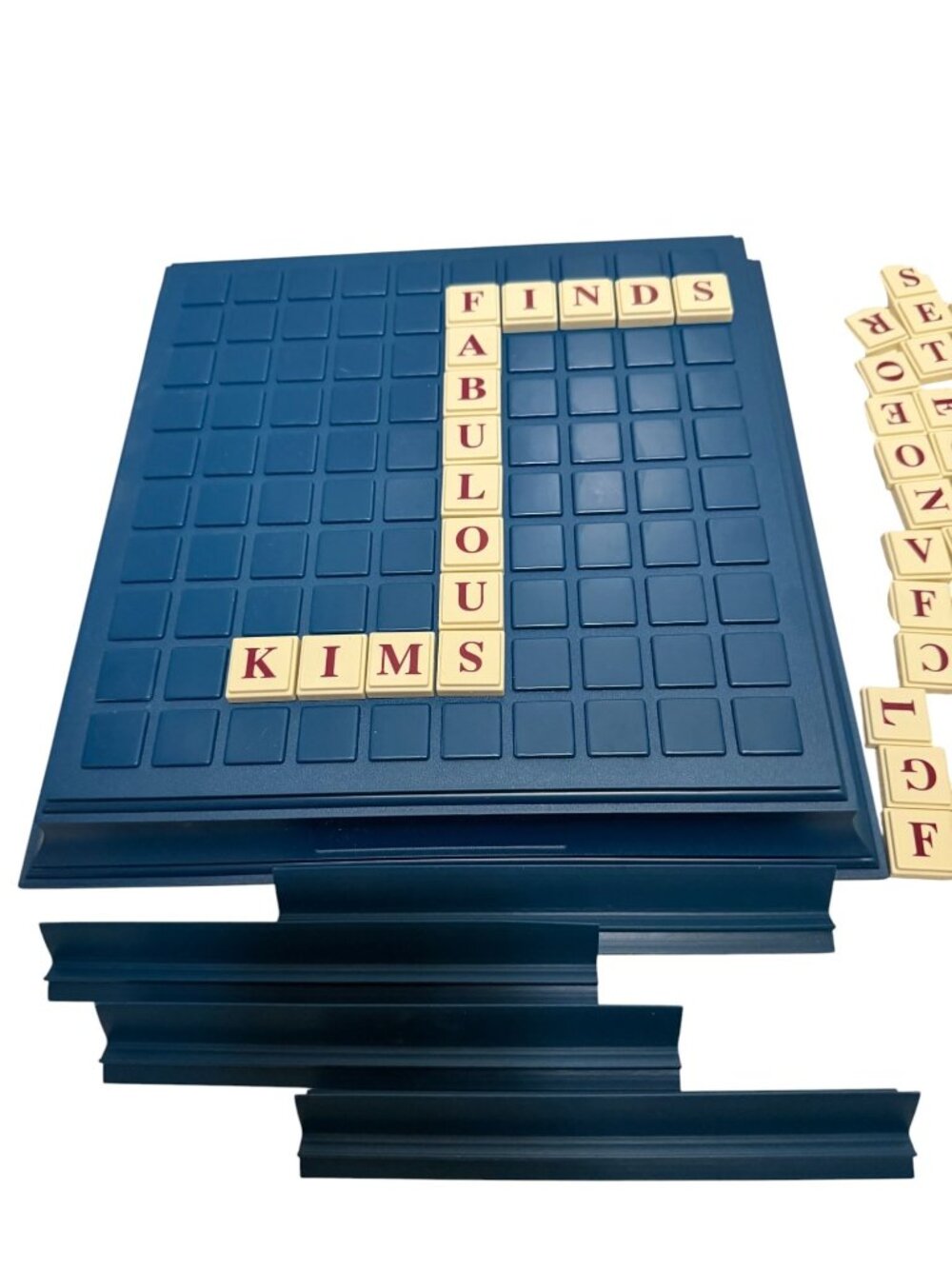 UPWords 3D Word Board Game Tiles Letters Milton Bradley 1997 Complete - Picture 2 of 8